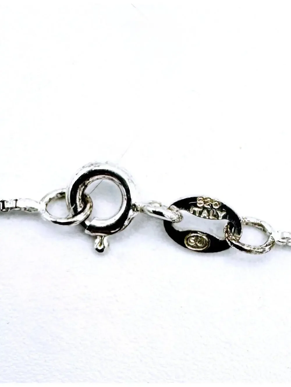 Sterling silver box chain with two tone Taztel sunflower plant pendant necklace - Picture 6 of 7